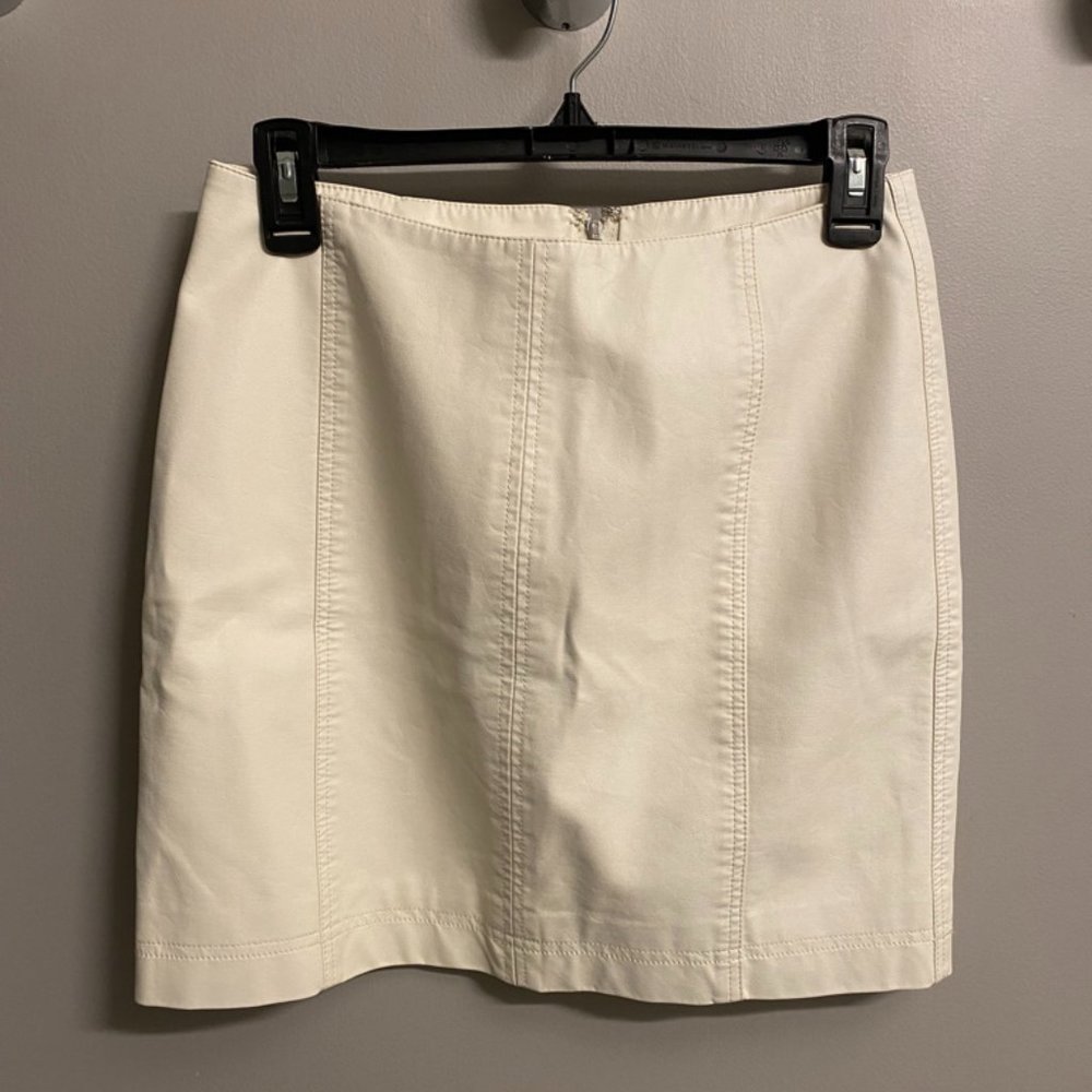 Faux Leather Free People Skirt